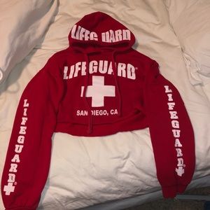 Lifeguard crop sweatshirt